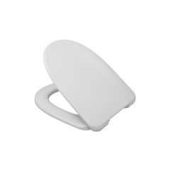 Сиденье (крышка) для унитаза аналог CLO с микролифтом SOFT CLOSE быстроcъёмное дюропласт белое